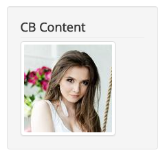 CB Content in Custom HTML Module