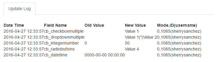 Logging Updates