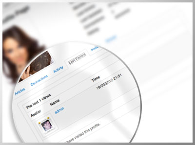 It's nice to see who has been visiting a profile and you can also blog directly from your profile.