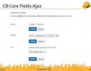 CB Core Fields Ajax