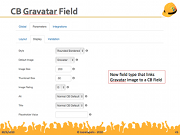 CB Gravatar field