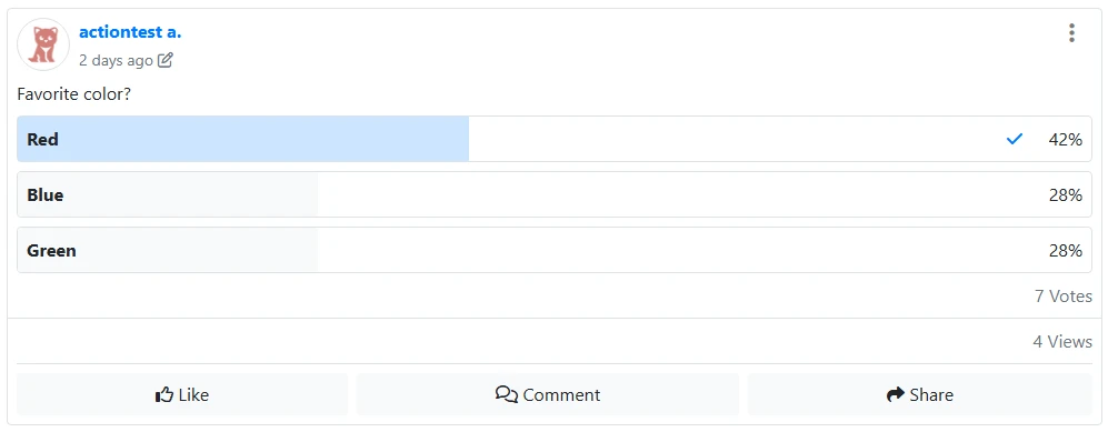 poll results